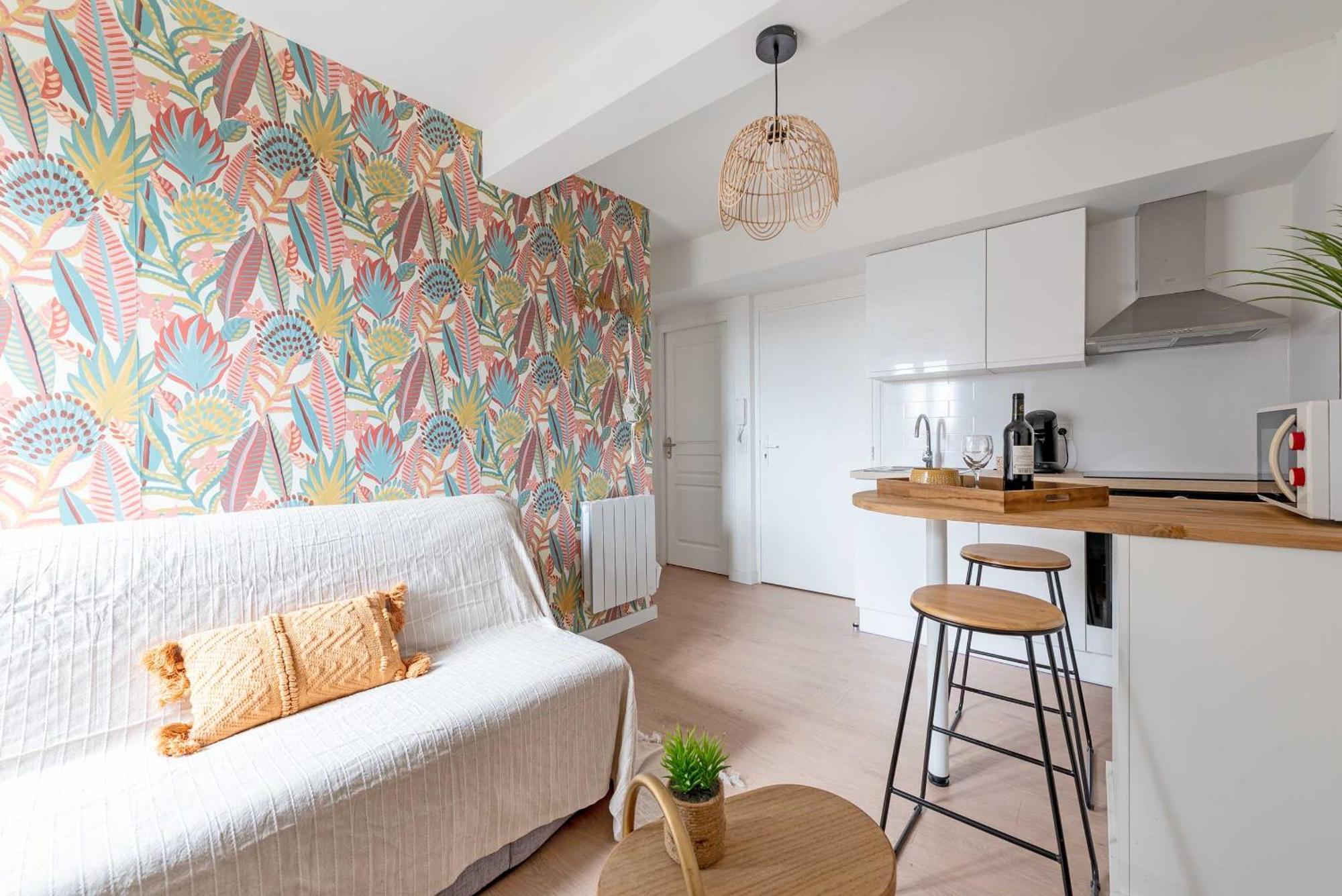 Le Tropical : T2 Renove Ambiance Cosy Et Coloree Apartamento